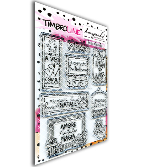 TimbroLINE - Cornicette tags di Natale by Erica Nicomedi