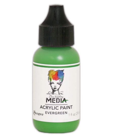 RANGER - Dina Wakley Media heavy body acrylic paint Evergreen