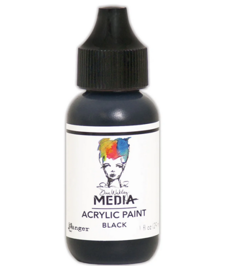 RANGER - Dina Wakley Media heavy body acrylic paint Black