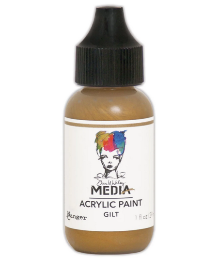 RANGER - Dina Wakley Media heavy body acrylic paint Gilt