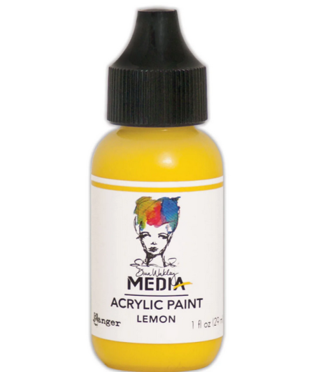 RANGER - Dina Wakley Media heavy body acrylic paint Lemon
