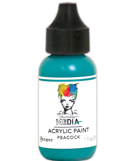RANGER - Dina Wakley Media heavy body acrylic paint Peacock