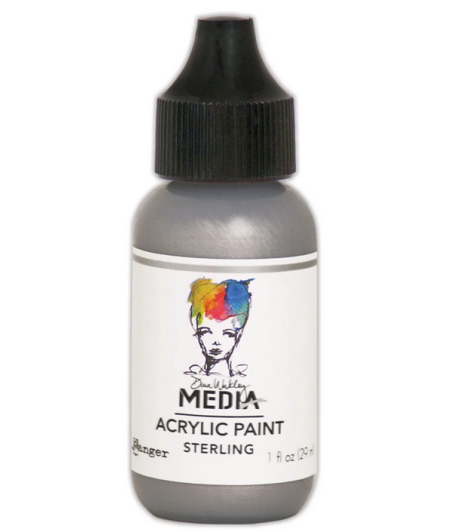 RANGER - Dina Wakley Media heavy body acrylic paint Sterling