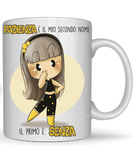 DOLCELEGNO - TAZZA LE BUBINE "PAZIENZA"