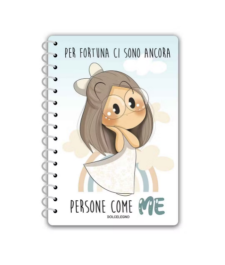 DOLCELEGNO - QUADERNO LE BUBINE CON SPIRALE CROMO