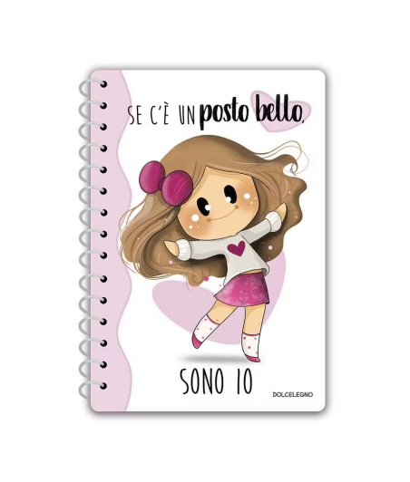 DOLCELEGNO - QUADERNO LE BUBINE CON SPIRALE CROMO