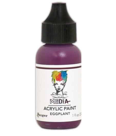 RANGER - Dina Wakley Media heavy body acrylic paint  Eggplant