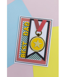 Dress My Craft - Celebrate Good Times Metal Die Medal