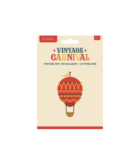Dress My Craft - Vintage Carnival Metal Die Set Vintage Hot Air Balloon