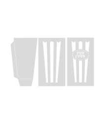 Dress My Craft - Vintage Carnival Stencil & Die Set Popcorn Treat Box