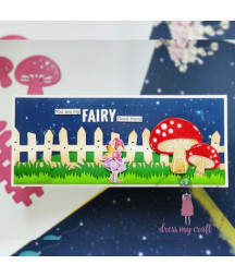 Dress My Craft - Cutting Die Border Smiling Fence