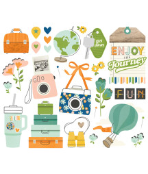 SIMPLE STORIES - Happy Travels Big Bits & Pieces