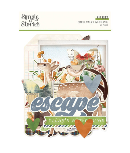 SIMPLE STORIES - Simple Vintage Woodlands Big Bits & Pieces