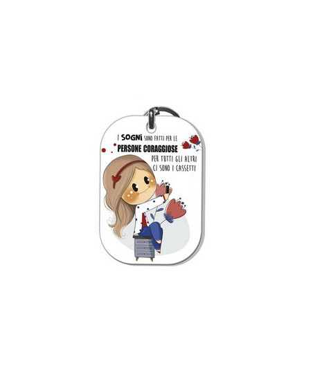 DOLCELEGNO - PORTACHIAVI 4,8X7 LE BUBINE CROMO