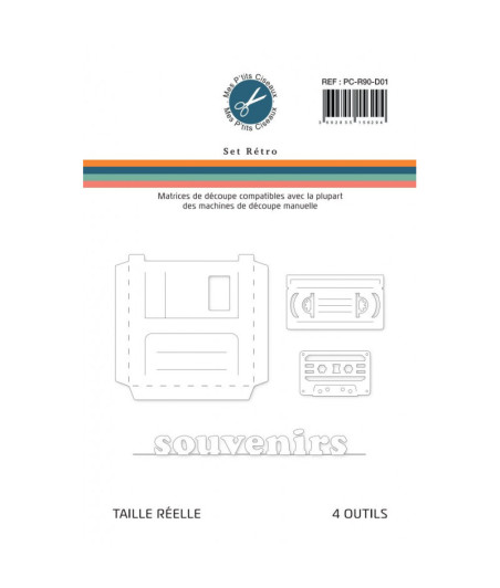 MES P'ITITS CISEAUX - Cutting Matting Set Retro