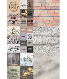 CartoLINE - Aria di mare Journaling Cards by Valerio 12''x12'' Collezione eridotta 10 carte