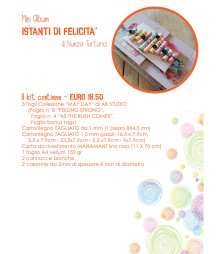 Mini Album ISTANTI DI FELICITA' di Nunzia Turturici kit per meeting Nazionale ASI