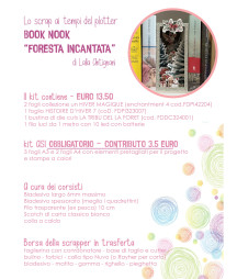 Lo scrap ai tempi del plotter BOOK NOOK "FORESTA INCANTATA" di Lalla Antignani kit per meeting Nazionale ASI