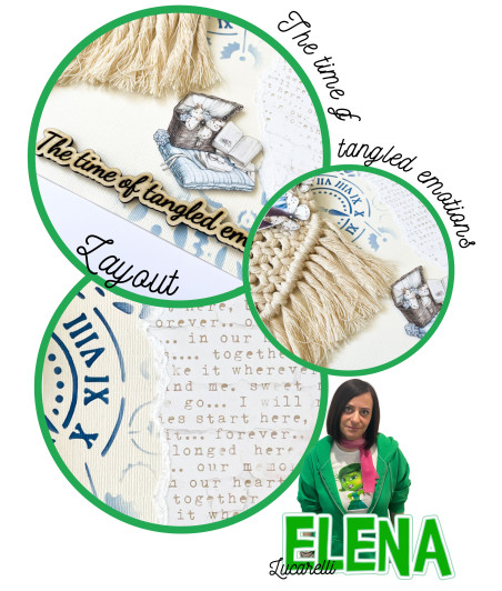 Layout THE TIME OF TANGLED EMOTIONS di Elena Lucarelli kit per meeting Nazionale ASI