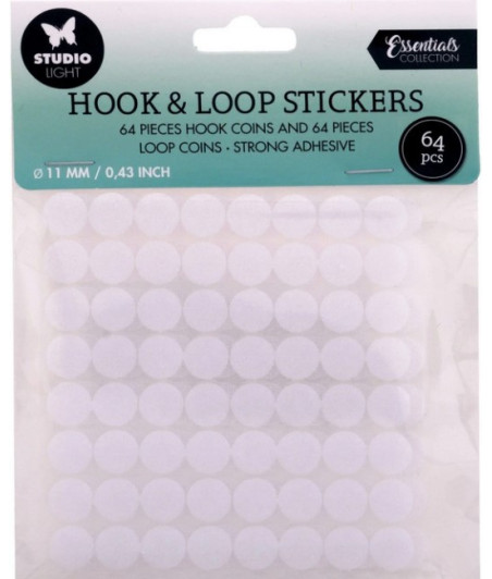 STUDIO LIGHT - Essentials HOOK & LOOP stickers Round 11mm