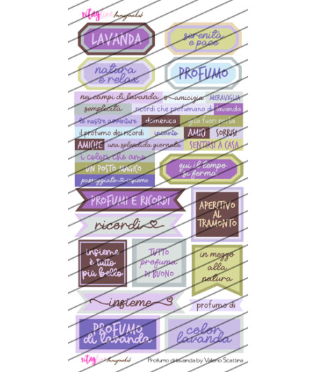RitagLINE per CartoLINE Profumo di Lavanda by Valerio (disegni)