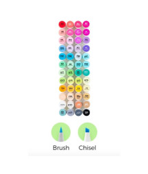 Ohuhu Honolulu 48 Classic Colors Dual Tips pennarelli Alcohol