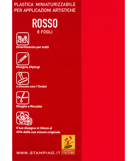 Polyshrink Rosso - conf. 8 fogli