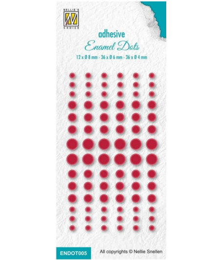 NELLIE'S CHOICE - Enamel Dots Red