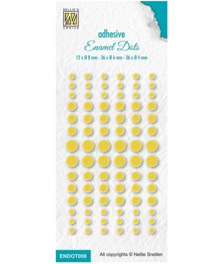 NELLIE'S CHOICE - Enamel Dots Yellow