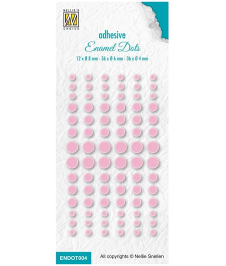 NELLIE'S CHOICE - Enamel Dots Baby pink