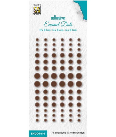 NELLIE'S CHOICE - Enamel Dots Brown