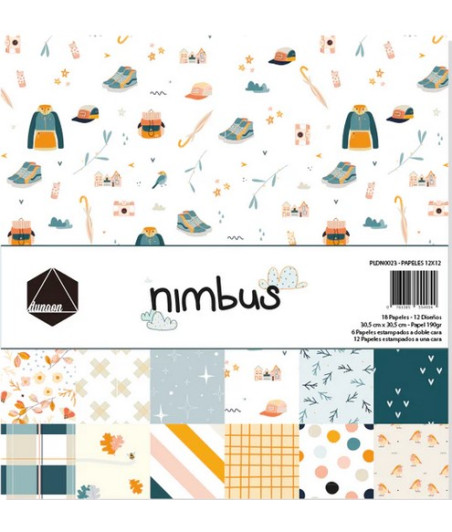 DUNAON - Bloc de papeles Nimbus 12x12