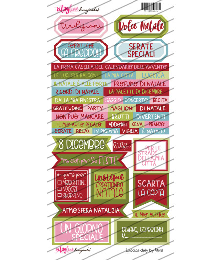 RitagLINE per CartoLINE Luccica by Ritins - D Scritte