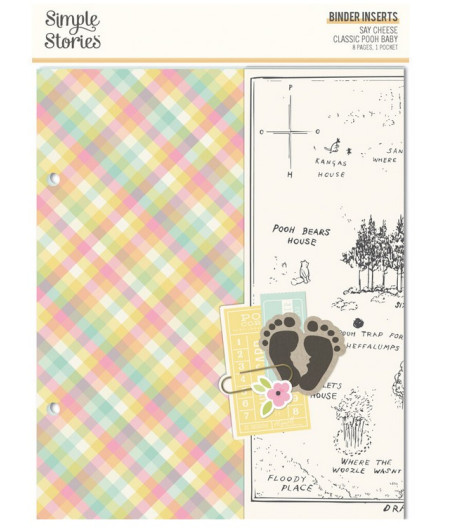 SIMPLE STORIES - Say Cheese Classic Pooh Baby 6x8 Inch Binder Inserts
