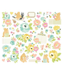 SIMPLE STORIES - Say Cheese Classic Pooh Baby Floral Bits & Pieces
