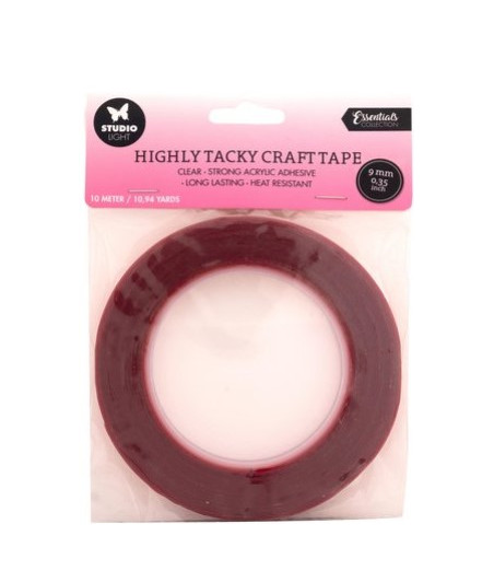 STUDIO LIGHT - Nastro Adesivo a Doppia Faccia Trasparente 0,9mmx10m