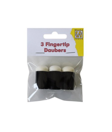NELLIE'S CHOICE - Set With 3 Fingertip Sponge Daubers