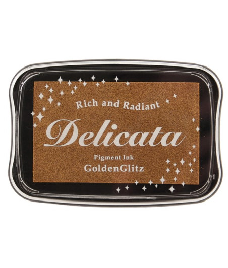 TSUKINEKO - Delicata Large Inkpads Golden Glitz  - tampone