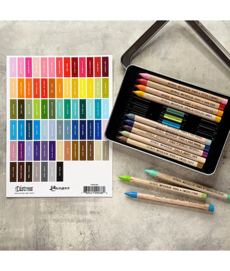 Ranger • Tim Holtz Distress Mini Ink Pad Label Sheets White