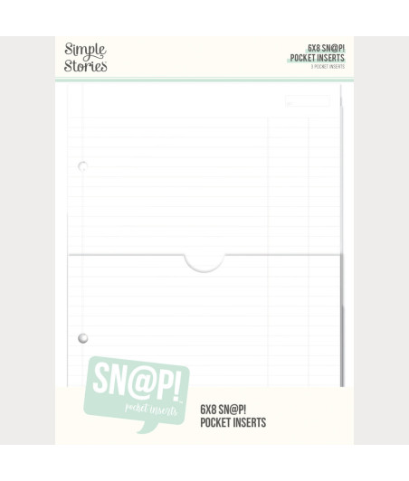SN@P! Pocket 6x8 Inch Binder Inserts