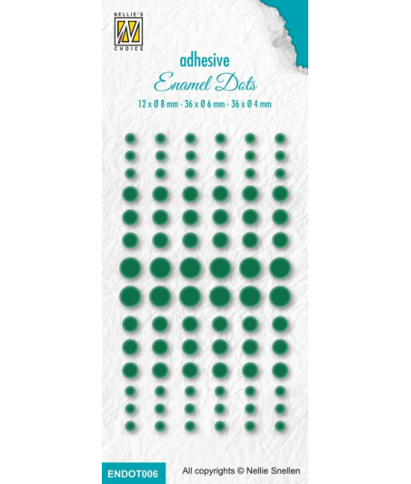 NELLIE'S CHOICE - Enamel Dots Green