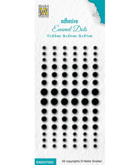 NELLIE'S CHOICE - Enamel Dots Black