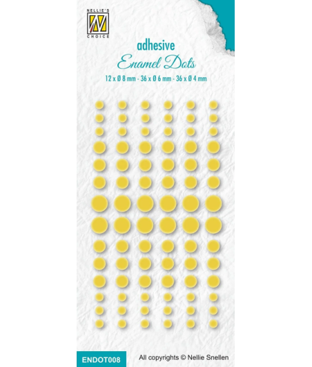NELLIE'S CHOICE - Enamel Dots Yellow
