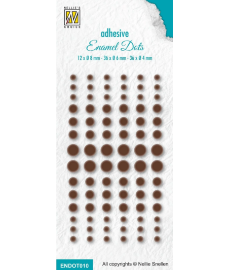 NELLIE'S CHOICE - Enamel Dots Brown