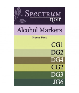 SPECTRUM NOIR - 6 Pen Set - Greens