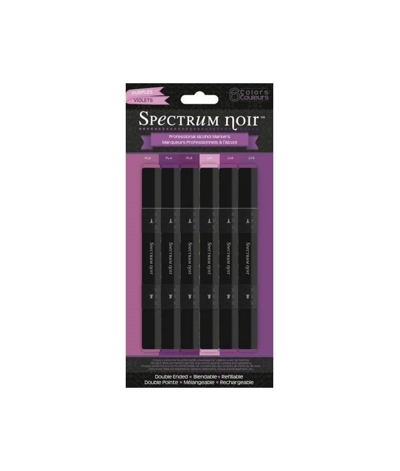 SPECTRUM NOIR - 6 Pen Set - Purples