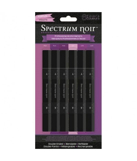 SPECTRUM NOIR - 6 Pen Set - Purples