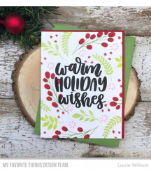 MY FAVORITE THINGS  - Clear Stamp - Warm Holiday Wishes