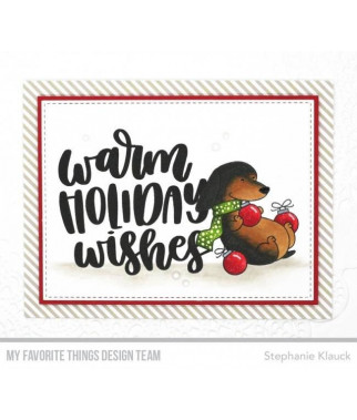 MY FAVORITE THINGS  - Clear Stamp - Warm Holiday Wishes