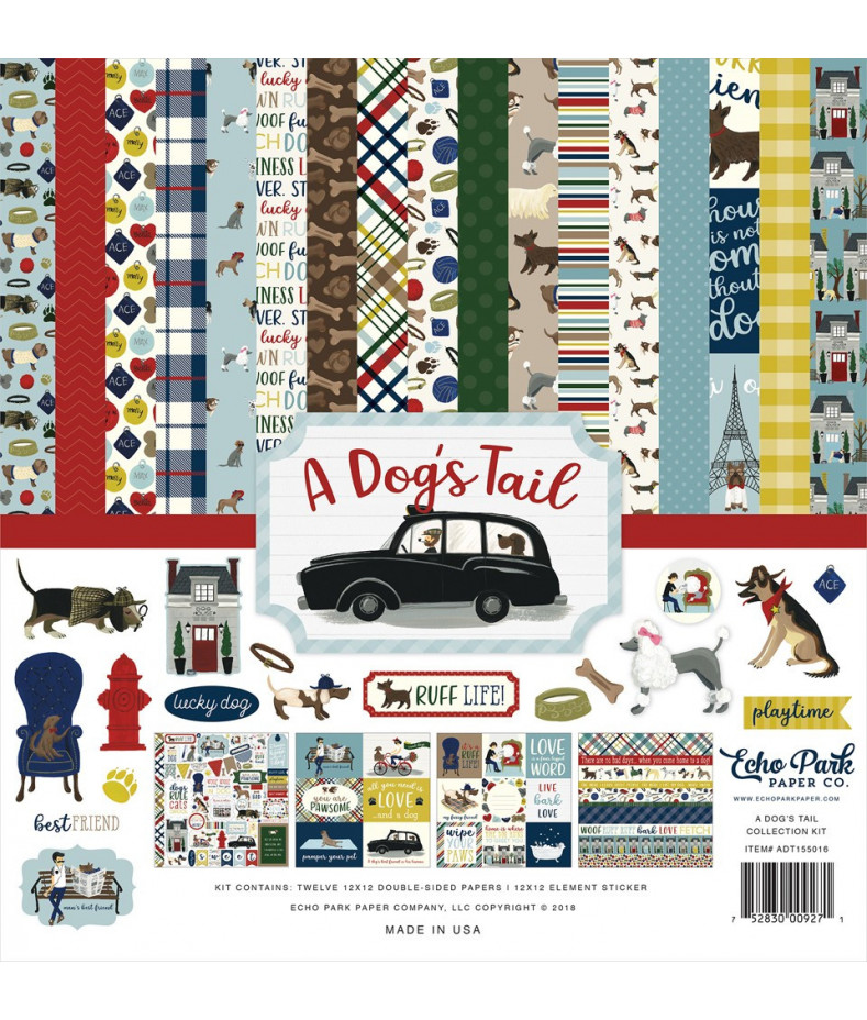 ECHO PARK - Dog's Tail - 12x12  Pad Collection Kit 